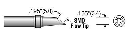 SMD flow tip
