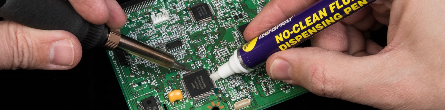 What flux should I use when replacing PCB components? - Banner
