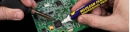 Picture of How do you remove conformal coating when repairing or reworking a PCB?