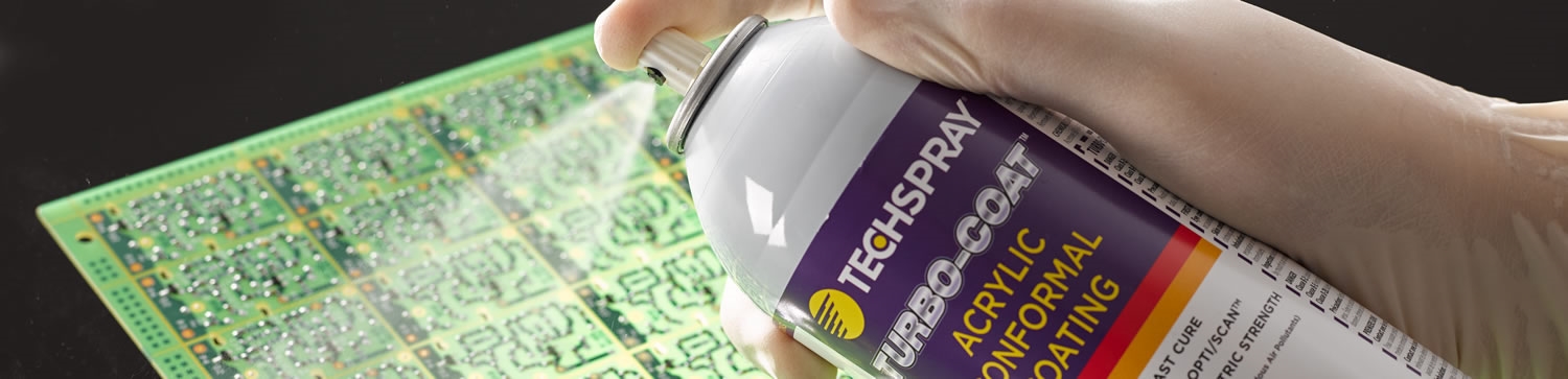 How do you prevent the valve from clogging up when using aerosol conformal coating? - Banner