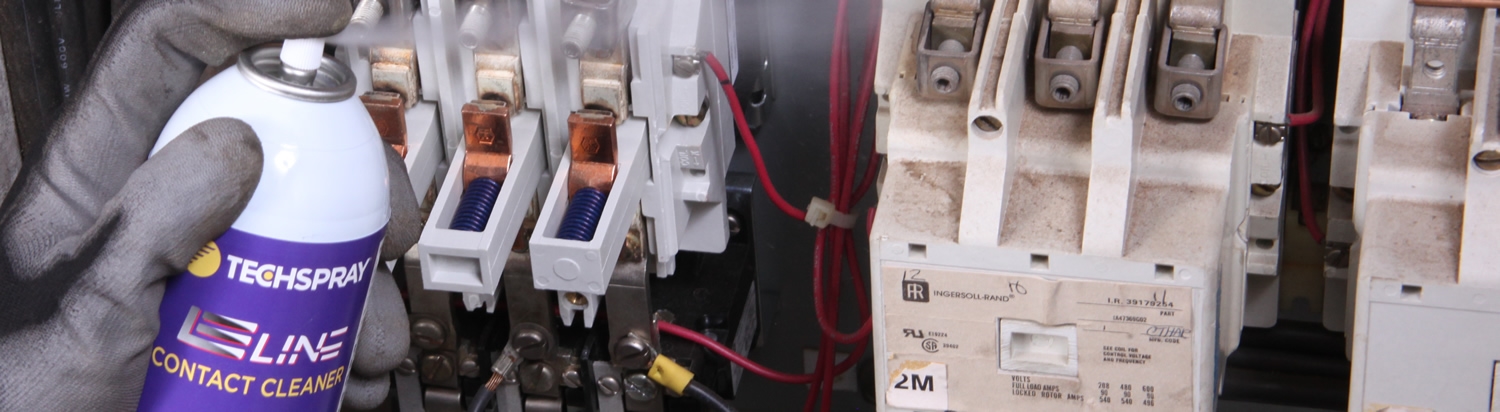 Is it safe clean electrical contacts while the power is on? - Banner